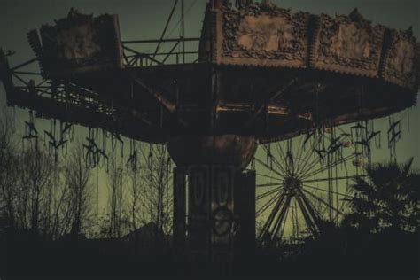 Destroyed And Abandoned Haunted Carnival Creepy Carnival Abandoned