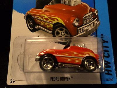 Hw Hot Wheels Hw City Pedal Driver Hotwheels Red Vhtf Rare