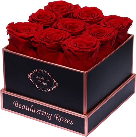 Amazon.com: Beaulasting Roses Preserved Roses in a Box Real Eternity ...