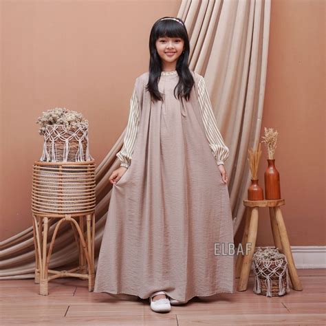 Jual Larissa Dress Baju Gamis Anak Perempuan Terbaru Kombinasi