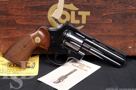 Colt Python Model I3640 357 Magnum Blue 4” Sada Revolver Mfd 1977