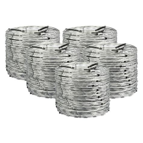 Cerca Concertina Dupla Galvanizada Eletrificada 45cm Caixa Para 25