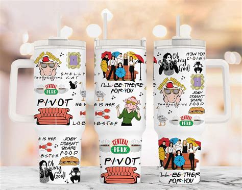 Friends 40oz Tumbler Png 40oz Quencher Tumbler Friends Etsy UK