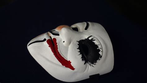 Guy Fawkes Half Joker Mask V For Mask Vendetta Mask Anonymous Etsy