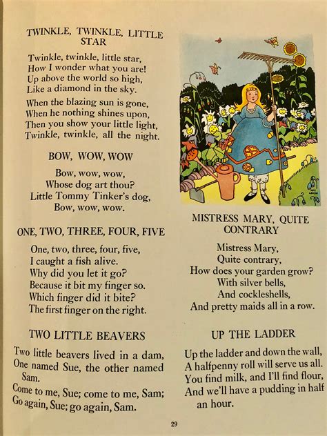 Vintage Mother Goose Rhymes copyright 1957 by Watty Piper, Illustrated ...