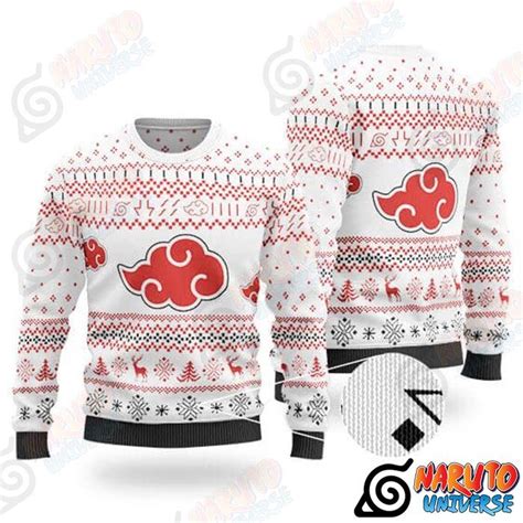 Akatsuki Christmas Sweater Xmas T Idea 3d Naruto Universe Merch