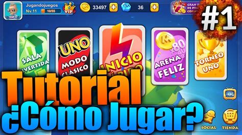 Cómo jugar UNO Online Reglas y Puntuación Español 2019 YouTube