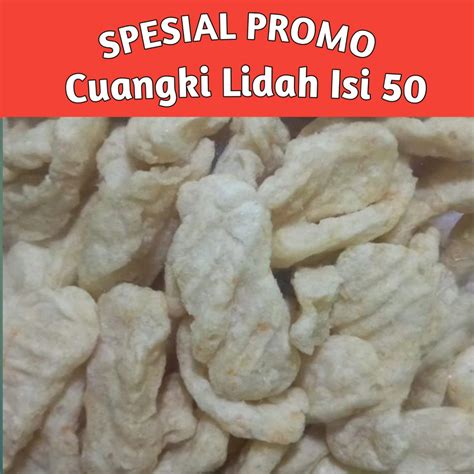 Jual Cuanki Lidah Isi 50 Pcs Toping Seblak Baso Aci Khas Garut Bisa