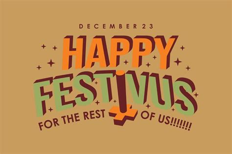 Premium Vector Flat Design Happy Festivus Background Template Vector