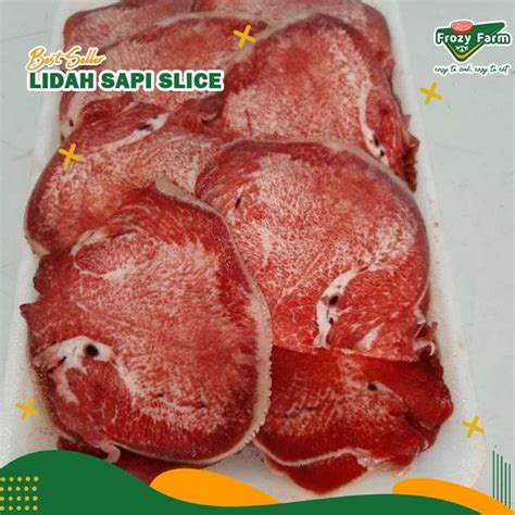 Jual Lidah Sapi Slice 1 Kg Shopee Indonesia