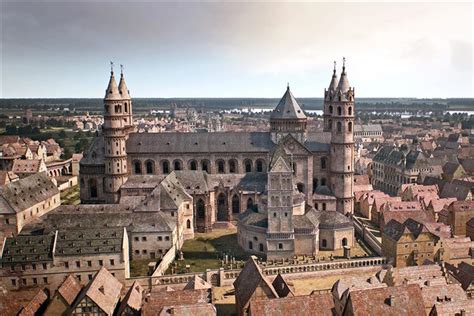 Worms Cathedral, Germany, 1130 - 1181 - Romanesque Architecture ...