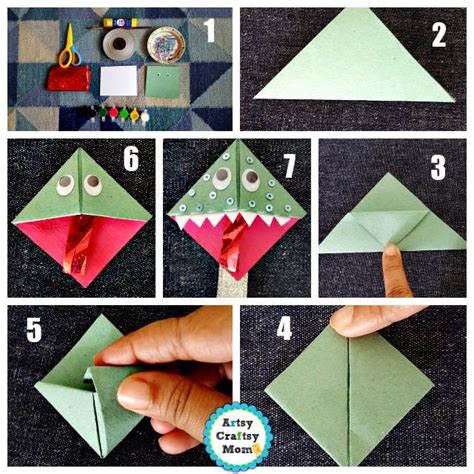 Cute And Creative Origami Monster Bookmark Project Truly Hand Picked