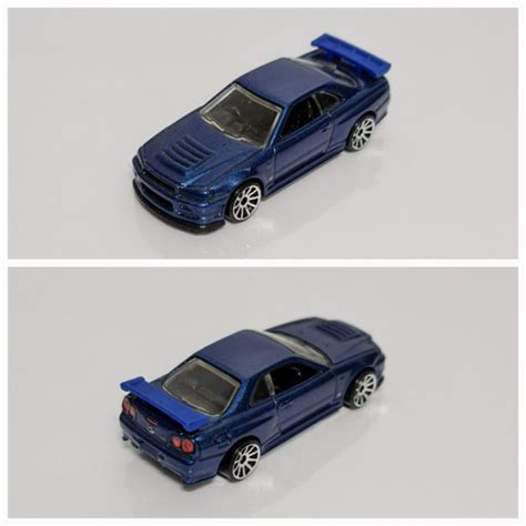 Nissan Gtr R Skyline Hot Wheels First Editions Azul Loose Escorrega