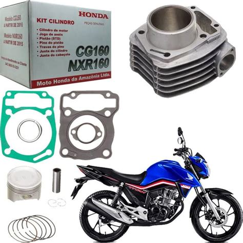 KIT CILINDRO ORIGINAL HONDA HAMP CG FAN TITAN BROS 160 KRIKA MOTOS