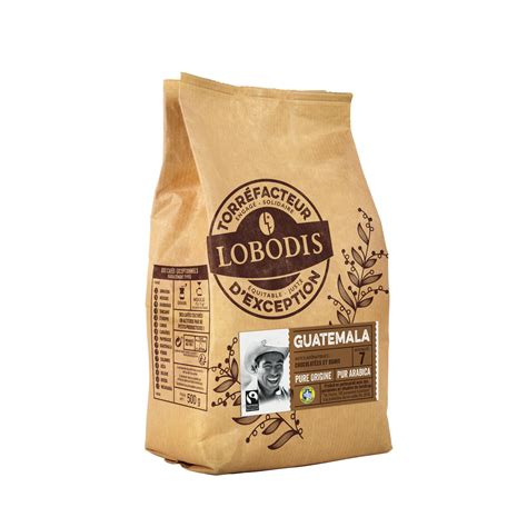 LOBODIS Pure Origine Guatemala Café en grains pur arabica 500g pas cher