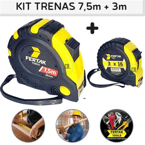 Trena Kit 7 5m 3m Profissional Emborrachada Fertak Trava Reforçada