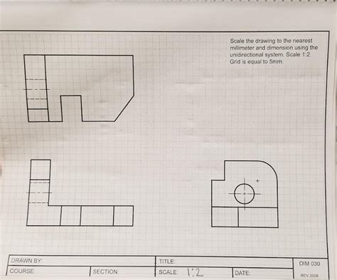 Solved Scale The Drawing To The Nearest Millimeter And Chegg