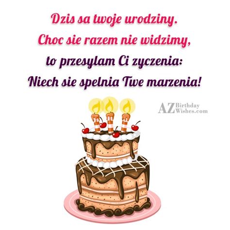 Polish Happy Birthday Wishes