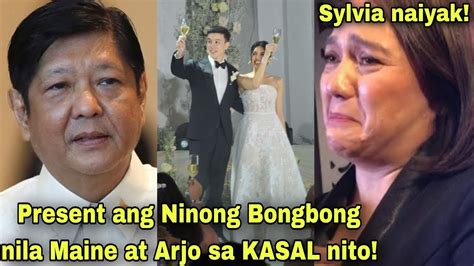 Pres Bongbong Marcos KINUHANG Ninong Nila Maine Mendoza At Arjo Atayde