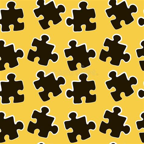 Illustration Seamless Texture Pattern Puzzles Minimalism