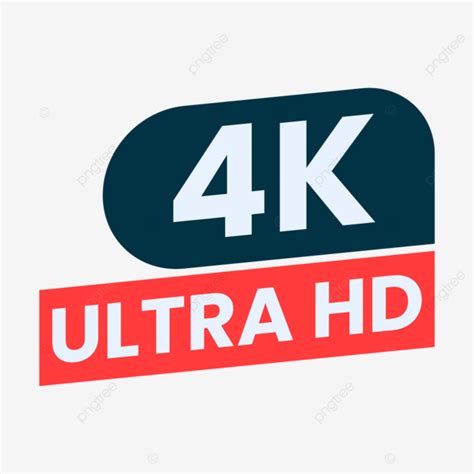 4k Ultra Hd Button Clipart For Video Resolution Vector 4k Button Hd