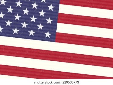 American Flag On Transparent Background Waving Stock Illustration ...