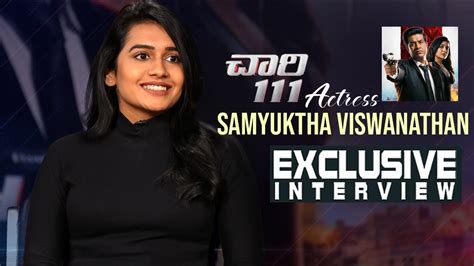 Actress Samyuktha Viswanathan Exclusive Interview About Chaari 111