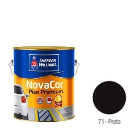 Tinta Para Piso Novacor Preto Gal O L Sherwin Williams Sherwin