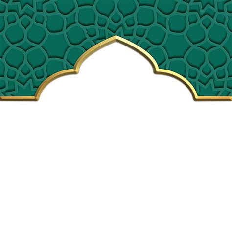 Golden Islamic Frame 23654444 PNG