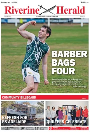 The Riverine Herald Newspaper Subscription Pressreader