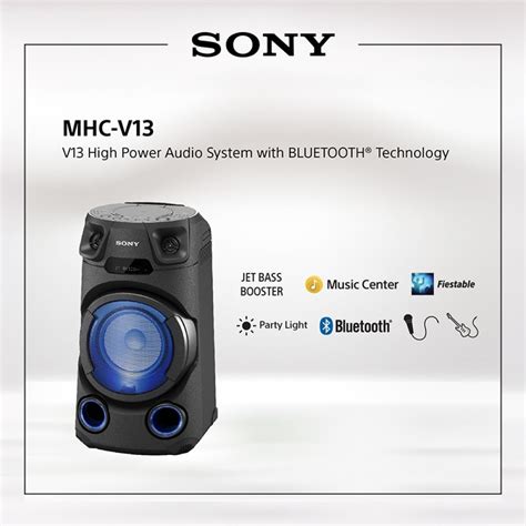 Sony Mhc V High Power Audio System With Bluetooth Mhcv