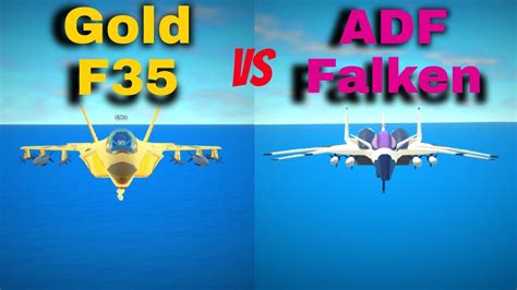 Golden F35 Vs Adf Falken In Military Tycoon Youtube