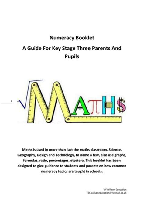 Maths Booklet Ks3 And4 Teaching Resources