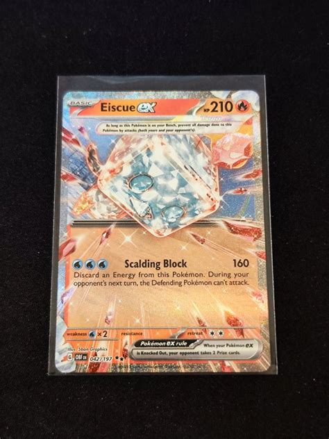 Eiscue Ex Obsidian Flames Pokemon Kort K P P Tradera