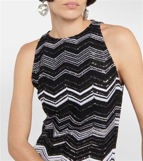 Missoni Zig Zag Sleeveless Maxi Dress Missoni