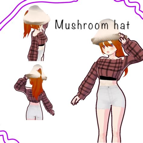 Mushroom Hat For VRoid Darmangy BOOTH