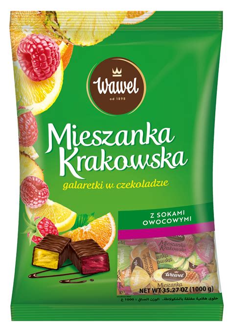 Cukierki Galaretki W Czekoladzie Mieszanka Krakowska Wawel Kg