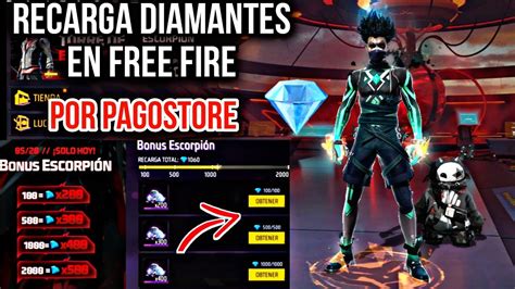 C Mo Hacer Recargas De Diamantes En Free Fire Por Pagostore F Cil Y