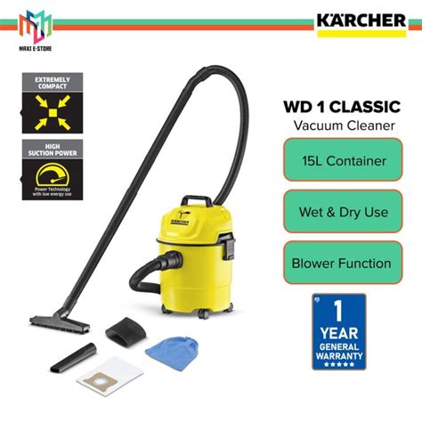 Karcher WD 1 Classic WD 1S CLASSIC Multi Purpose Vacuum Cleaner 15L