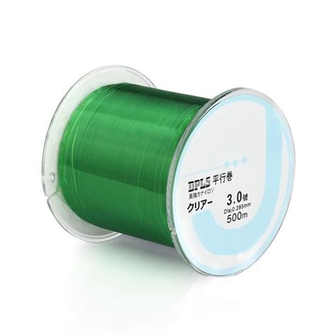 Vert 500m Numéro 3 0 0 285mm Fil De Pêche En Nylon Monofilament Durable De 500m Ligne De