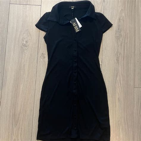 AFRM Women's Black Dress | Depop