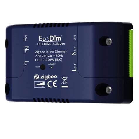 Zigbee Inline Smartdimmer 250W in Blau | EcoDim | ECO-DIM.13 Zigbee