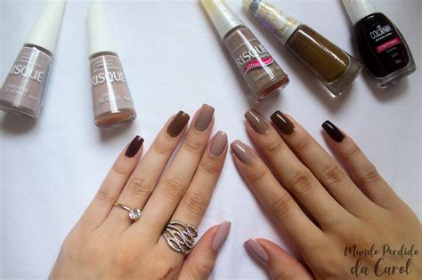 Mundo Perdido da Carol Unhas da Semana Degradê de Nude