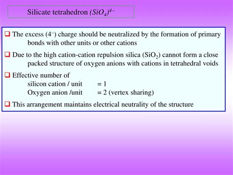 Ppt Structure Of Silica And Silicates Powerpoint Presentation Free Download Id33121