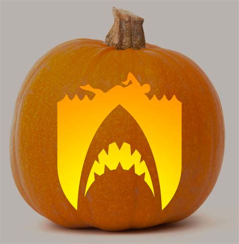 Jaws Pumpkin Stencil Pumpkin Carvings Stencils Pumpkin Carving Hot