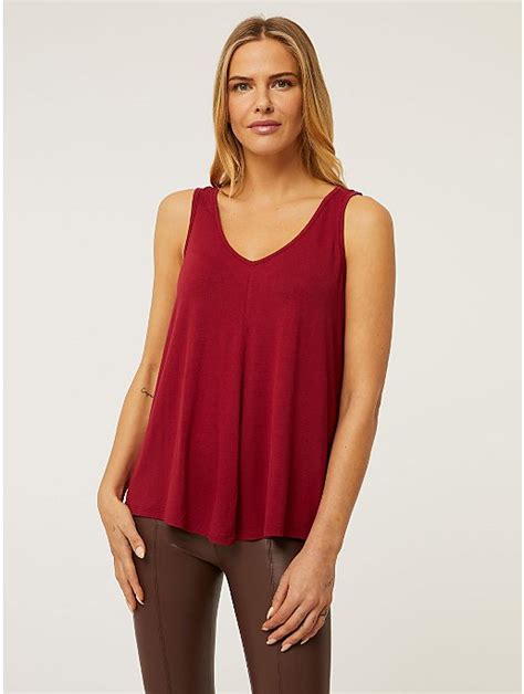 Burgundy Swing Vest Women George At Asda