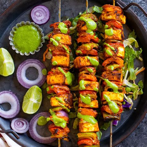 Paneer Tikka Appetizer (Oven+Tawa Method) - Carve Your Craving