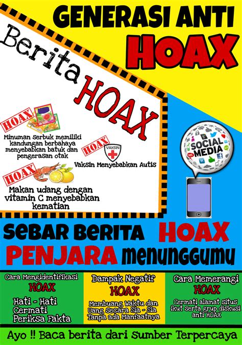 Inspirasi Spesial Contoh Poster Hoax Gambar Poster