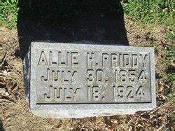 Ellen H Allie Hammond Priddy M Morial Find A Grave