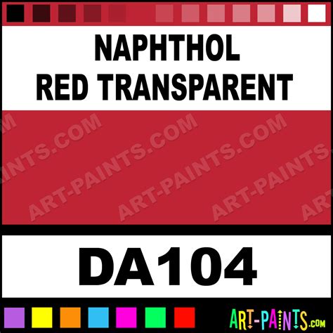 Naphthol Red Transparent Americana Foam And Styrofoam Paints Da104